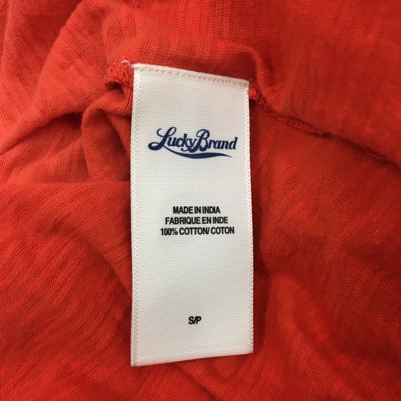 Lucky Brand Womans Top Size Small Orange Ombre - Picture 7 of 8